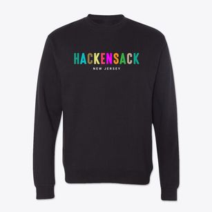 Hackensack New Jersey Color Pop Crewneck Sweatshirt