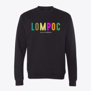 Lompoc California Color Pop Crewneck Sweatshirt