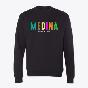 Medina Washington Color Pop Crewneck Sweatshirt