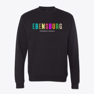 Ebensburg Pennsylvania Color Pop Crewneck Sweatshirt