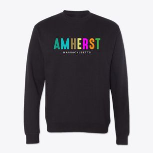 Amherst Massachusetts Color Pop Crewneck Sweatshirt
