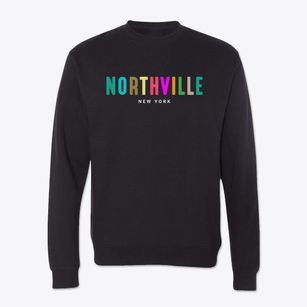 Northville New York Color Pop Crewneck Sweatshirt