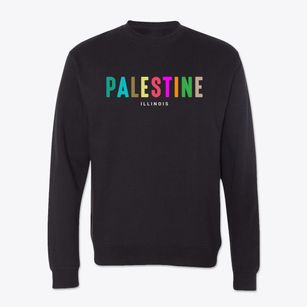 Palestine Illinois Color Pop Crewneck Sweatshirt
