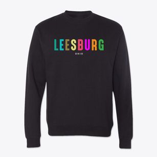 Leesburg Ohio Color Pop Crewneck Sweatshirt