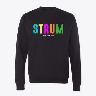 Strum Wisconsin Color Pop Crewneck Sweatshirt
