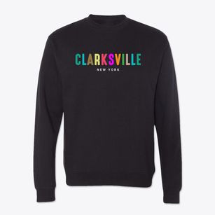 Clarksville New York Color Pop Crewneck Sweatshirt