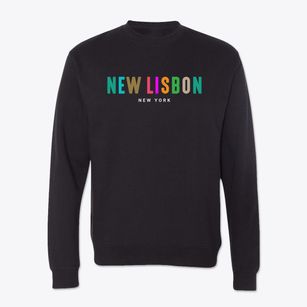 New Lisbon New York Color Pop Crewneck Sweatshirt