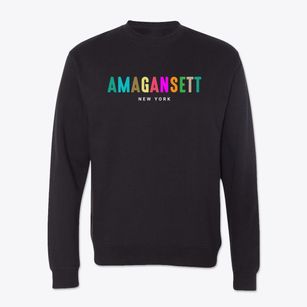 Amagansett New York Color Pop Crewneck Sweatshirt