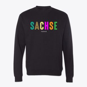 Sachse Texas Color Pop Crewneck Sweatshirt