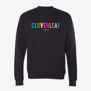 Cloverleaf Texas Color Pop Crewneck Sweatshirt