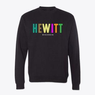 Hewitt Wisconsin Color Pop Crewneck Sweatshirt