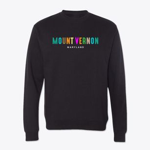 Mount Vernon Maryland Color Pop Crewneck Sweatshirt