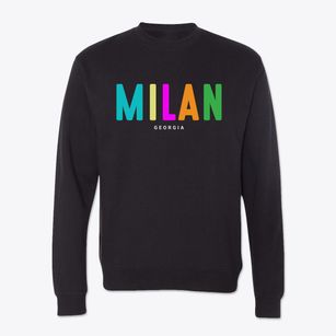 Milan Georgia Color Pop Crewneck Sweatshirt