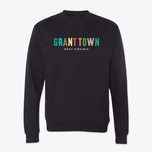 Grant Town West Virginia Color Pop Crewneck Sweatshirt