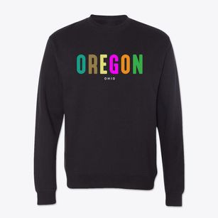 Oregon Ohio Color Pop Crewneck Sweatshirt