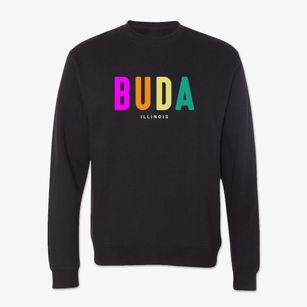 Buda Illinois Color Pop Crewneck Sweatshirt
