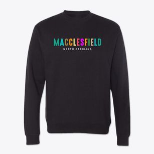Macclesfield North Carolina Color Pop Crewneck Sweatshirt