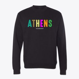 Athens Vermont Color Pop Crewneck Sweatshirt