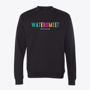 Watersmeet Michigan Color Pop Crewneck Sweatshirt