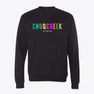 Chugcreek Wyoming Color Pop Crewneck Sweatshirt