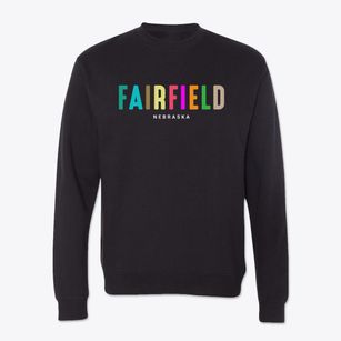 Fairfield Nebraska Color Pop Crewneck Sweatshirt