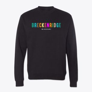 Breckenridge Missouri Color Pop Crewneck Sweatshirt