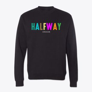 Halfway Oregon Color Pop Crewneck Sweatshirt