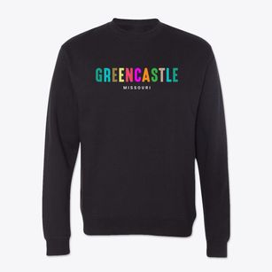 Greencastle Missouri Color Pop Crewneck Sweatshirt