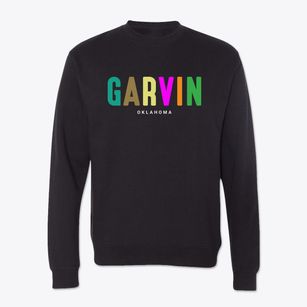 Garvin Oklahoma Color Pop Crewneck Sweatshirt