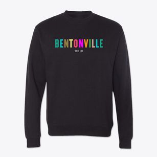 Bentonville Ohio Color Pop Crewneck Sweatshirt