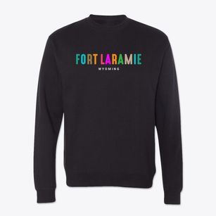 Fort Laramie Wyoming Color Pop Crewneck Sweatshirt