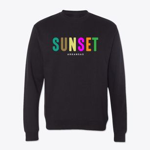 Sunset Arkansas Color Pop Crewneck Sweatshirt