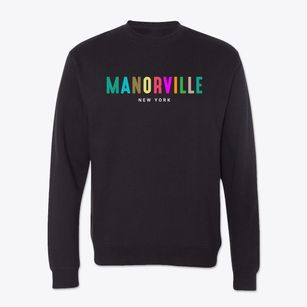 Manorville New York Color Pop Crewneck Sweatshirt