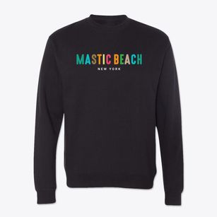 Mastic Beach New York Color Pop Crewneck Sweatshirt