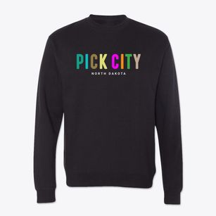 Pick City North Dakota Color Pop Crewneck Sweatshirt