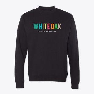 White Oak North Carolina Color Pop Crewneck Sweatshirt