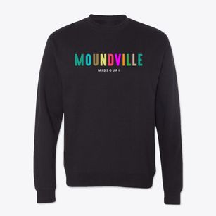 Moundville Missouri Color Pop Crewneck Sweatshirt