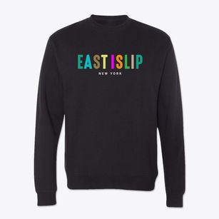 East Islip New York Color Pop Crewneck Sweatshirt