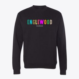 Englewood Kansas Color Pop Crewneck Sweatshirt