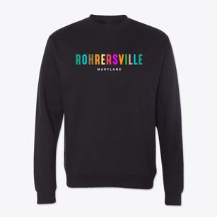 Rohrersville Maryland Color Pop Crewneck Sweatshirt