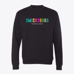 Smicksburg Pennsylvania Color Pop Crewneck Sweatshirt