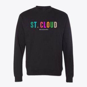 St. Cloud Missouri Color Pop Crewneck Sweatshirt