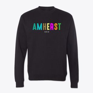 Amherst Ohio Color Pop Crewneck Sweatshirt