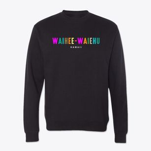 Waihee-waiehu Hawaii Color Pop Crewneck Sweatshirt