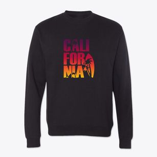  California Beach Sunset Crewneck Sweatshirt