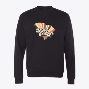  South Carolina Retro Art Crewneck Sweatshirt