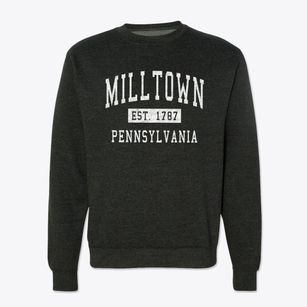 Milltown Pennsylvania Classic Established Crewneck Sweatshirt