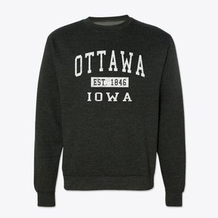 Ottawa Iowa Classic Established Crewneck Sweatshirt