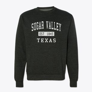 Sugar Valley Texas Classic Established Crewneck Sweatshirt