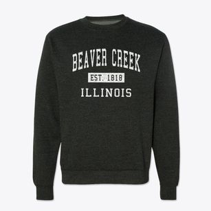 Beaver Creek Illinois Classic Established Crewneck Sweatshirt
